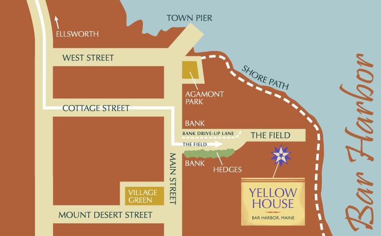 Yellow House Inn Bar Harbor Exterior foto